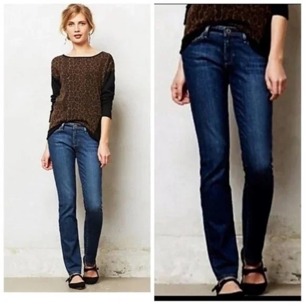 AG Adriano Goldschmied Simona Easy Straight Leg Jeans in Birch!  Size 29R EC!!!